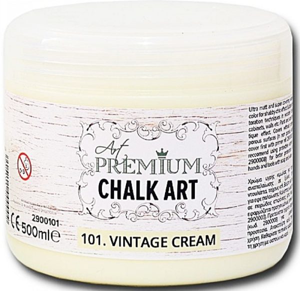 Χρώμα Κιμωλίας Art Premium Chalk Art - 101 Vintage Cream - 500ml
