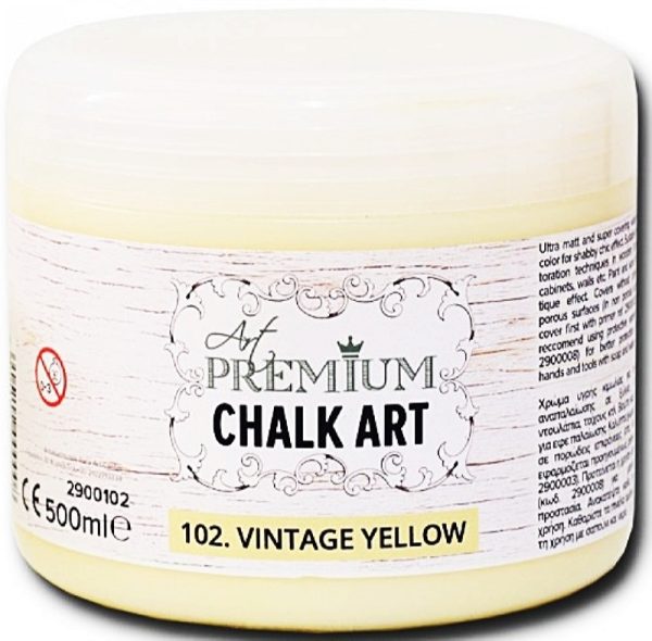 Χρώμα Κιμωλίας Art Premium Chalk Art - 102 Vintage Yellow - 500ml