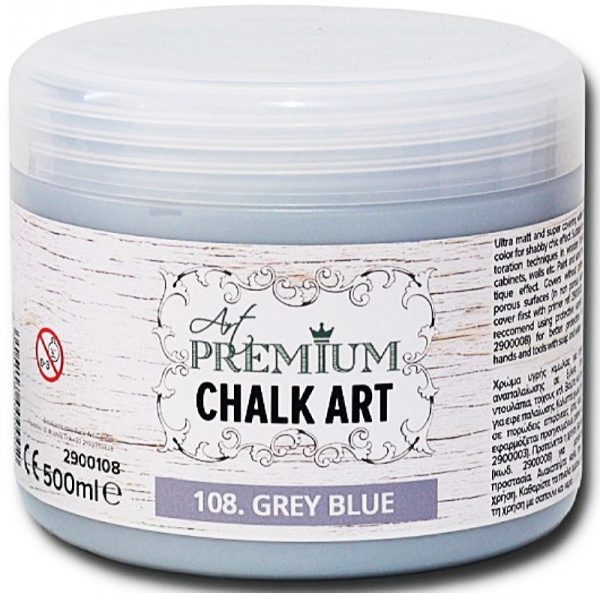 Χρώμα Κιμωλίας Art Premium Chalk Art - 108 Grey Blue - 500ml