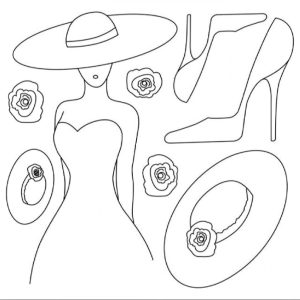 Ριζόχαρτο Χαρτοπετσέτας 5001743 - Γυναίκα με Καπέλο & Παπούτσια - 50x50cm