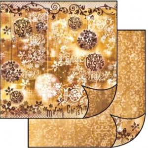 Χαρτί Scrapbooking 5001767 Stamperia Διπλής Όψης  - Merry Christmas - 31x30cm