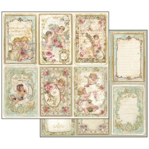 Χαρτί Scrapbooking 5001868 Stamperia Διπλής Όψης - Angel Cards - 31x30cm