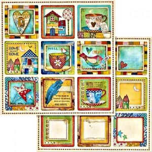 Χαρτί Scrapbooking 5002436 Stamperia Διπλής Όψης  - Patchwork & Coasters - 31x30cm