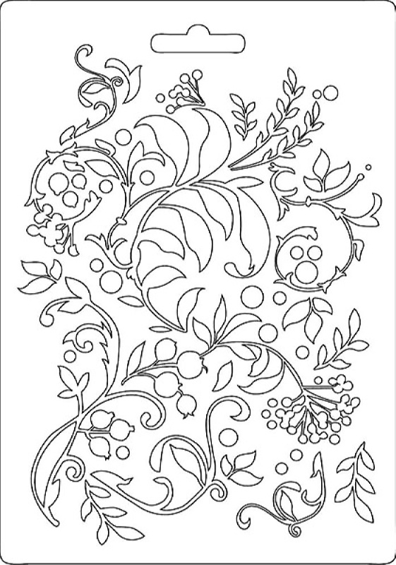 Εύκαμπτο Καλούπι Stamperia 5002552 - A5 - Κλαδιά & Λουλούδια