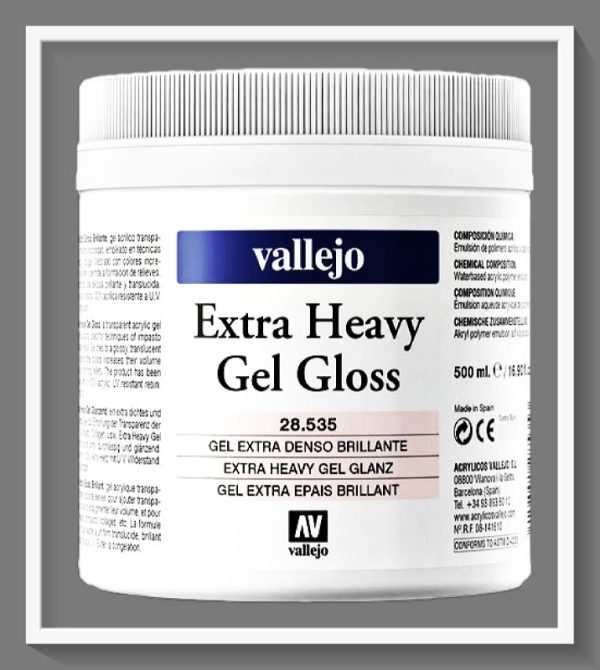 Vallejo VAL28535 Extra Heavy Gel Gloss 500ml