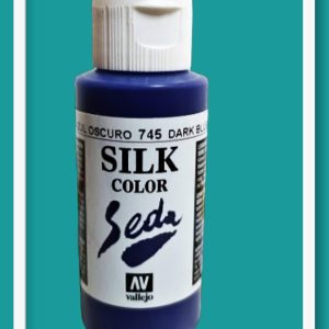 Vallejo Silk Color Seda VAL43745 Dark Blue 60m