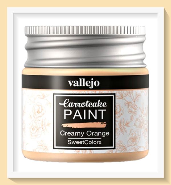 Vallejo Carrot Cake Matt Acrylic Paint 406 Creamy Orange