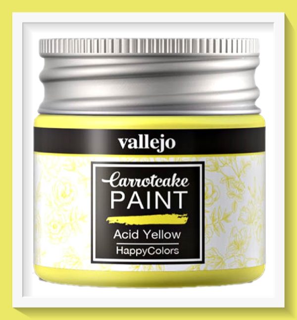 Vallejo Carrot Cake Matt Acrylic Paint 418 Acid Yellow