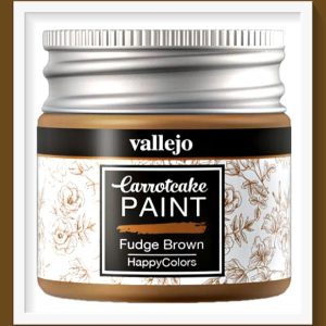 Vallejo Carrot Cake Matt Acrylic Paint 420 Fudge Brown