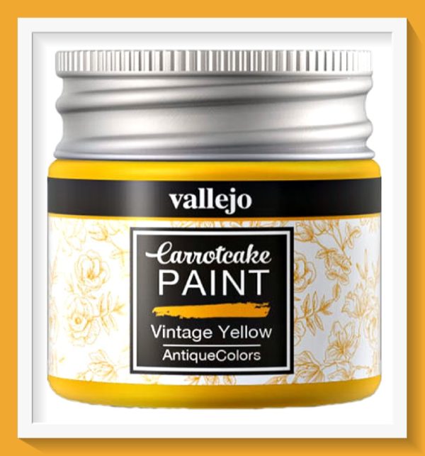 Vallejo Carrot Cake Matt Acrylic Paint 431 Vintage Yellow