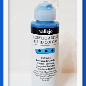 Vallejo Acrylic Artist Fluid Colors  Cobalt Turquoise VAL68604 100m