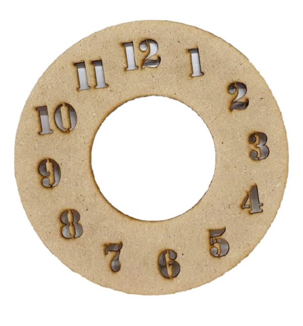 Πάνελ Ρολόι στρογγυλό με νούμερα DF003033 21cmx21cm