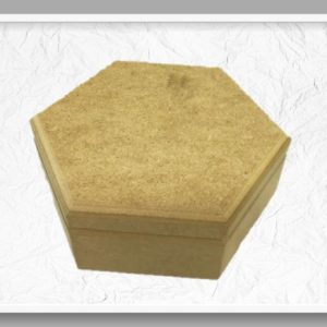 Ξύλινο Εξάγωνο Κουτί STEKT-23  18x20x8cm