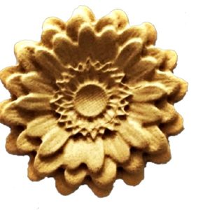 Ξυλόγλυπτο Λουλούδι  0354 5cm x 5cm
