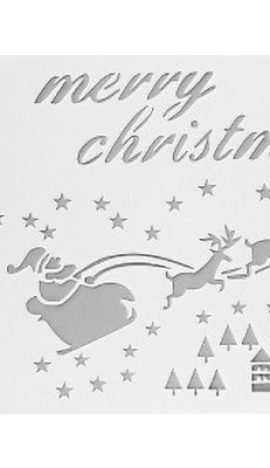 Στένσιλ Merry Christmas 25.9x17.2cm No4
