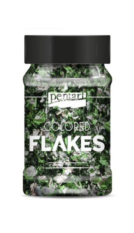 Μεταλλικές Nιφάδες Χρωματιστές Pentart Green Silver 1gr