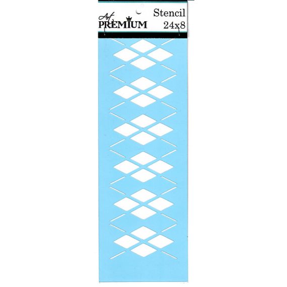 Στένσιλ Art Premium 2900647 - 24x8cm - Ρόμβοι